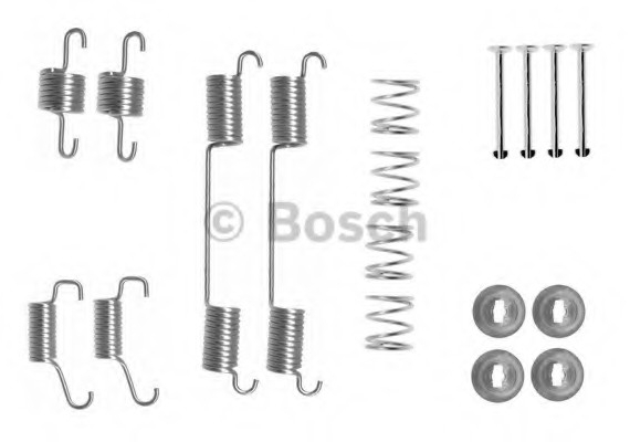 Фото гальмівні аксесуари (Монтажний комп-кт колодки) BOSCH 1987475301 BOSCH 1987475301 BOSCH Гальмівні аксесуари (Монтажний комп-кт колодки) BOSCH