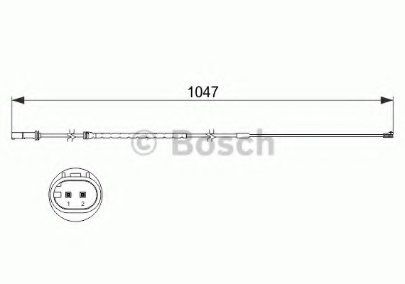 1987473512 BOSCH Датчик зносу гальмівних колодок 1987473512 BOSCH