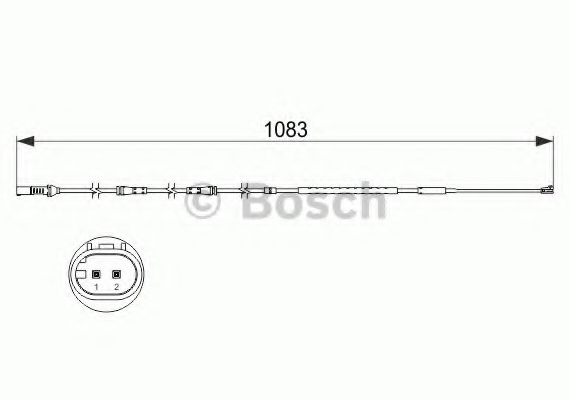 1987473500 BOSCH Датчик износа тормозных колодок 1987473500 BOSCH