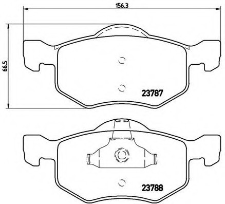 P24056 BREMBO (Германия) Колодки mazda tribute ep 1203-1004 P24056 BREMBO