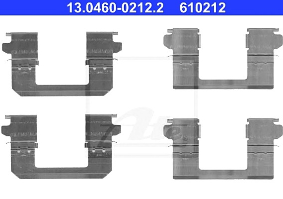 13046002122 Ate Ком/кт монтажный тормозн.колодок 13046002122 ATE