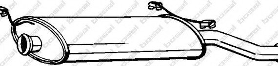 Фото глушитель выхлопных газов конечный 135233 BOSAL 135233 BOSAL,Bosal Benelux N.V. 135233 BOSAL,Bosal Benelux N.V. Глушитель выхлопных газов конечный 135233 BOSAL