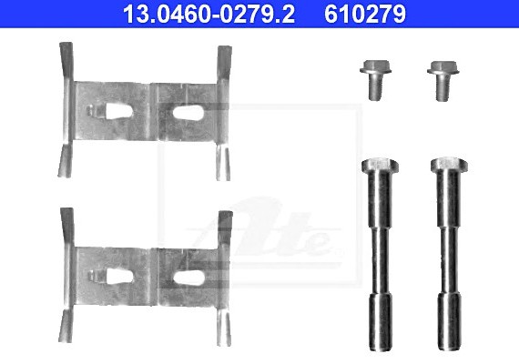 13046002792 Ate Рем. комплект тормозных колодок 13046002792 ATE