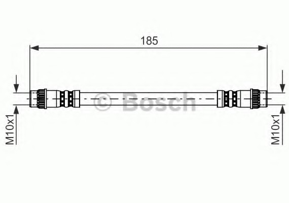 1987476711 BOSCH Шланг ТОРМОЗНОЙ RENAULT 185ММ 1987476711 BOSCH