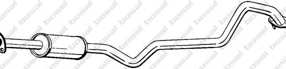 285417 BOSAL,Bosal Benelux N.V. Средний глушитель выхлопных газов 285417 BOSAL