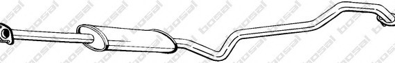 287503 BOSAL,Bosal Benelux N.V. Резонатор NISSAN ALMERA 1.5 00-02 287503 BOSAL