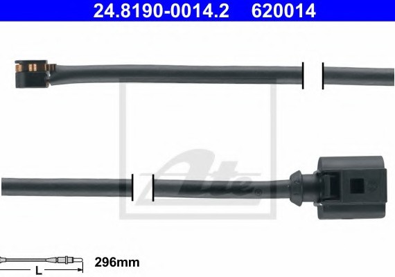 24819000142 Ate Датчик износа передних колодок 24819000142 ATE
