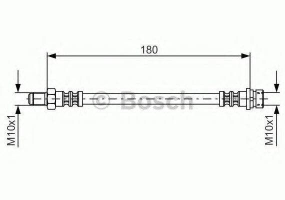Фото тормозной шланг задний 191мм 1987476887 BOSCH 1987476887 BOSCH 1987476887 BOSCH Тормозной шланг задний 191мм 1987476887 BOSCH
