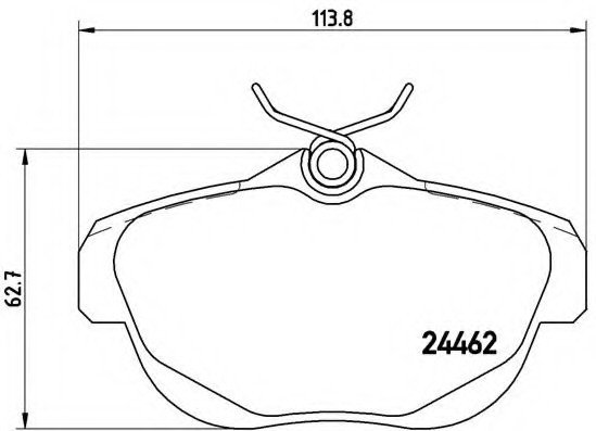 P61087 BREMBO (Германия) К-т гальм. колодок RE CITROEN C6 P61087 BREMBO