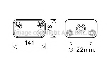 BW3406 AVA COOLING Радіатор масляный BMW E53 3.0D 00- BW3406 AVA