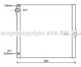 Радіатор BMW E70 3.0/4.8 A/T -08 BWA2436 AVA