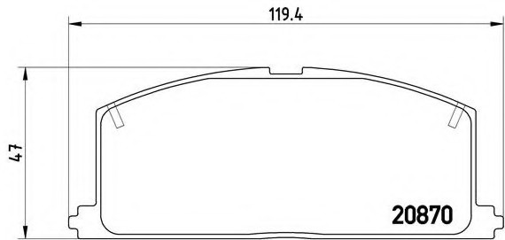 P83011 BREMBO (Германия) Колодки toyota corolla, camry P83011 BREMBO