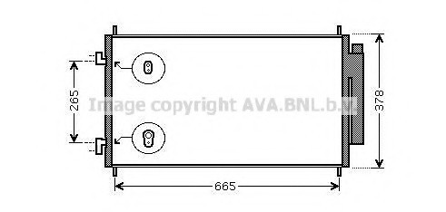 HD5214D AVA COOLING Конденсатор кондиціонера HONDA CR-V (RE) (06-) (вир-во AVA)