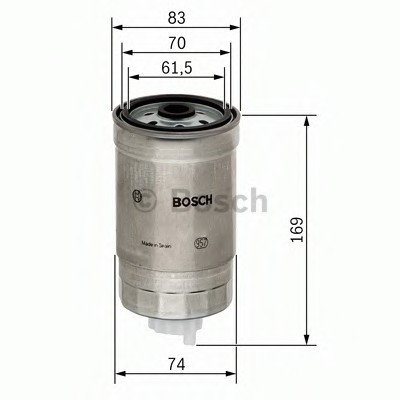 1457434198 BOSCH Фильтр топливный (дизель) 1457434198 BOSCH