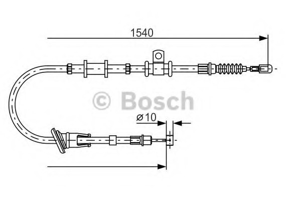 Фото гальмівний трос BOSCH 1987482065 BOSCH 1987482065 BOSCH Гальмівний трос BOSCH