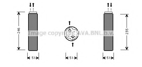 RT D094 AVA COOLING Осушитель кондиционера (RTD094) AVA