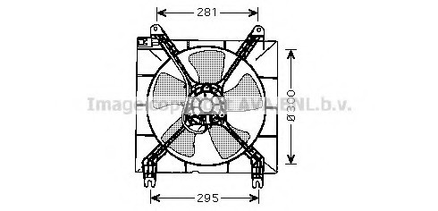 DW7507 AVA COOLING Вентилятор охолодження радіатора