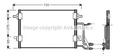 AI5176 AVA COOLING Радиатор кондиционера [565x420] AI5176 AVA