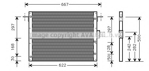 AU5075 AVA COOLING Радіатор кондиционера [562x551] AU5075 AVA
