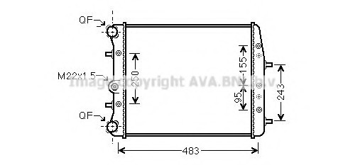 SAA2005 AVA COOLING РАДИАТОР, Охлаждение ДВИГАТЕЛ SAA2005 AVA