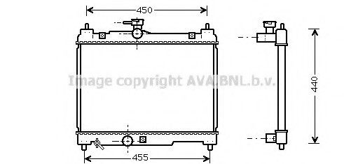 TOA2251 AVA COOLING Радиатор охлаждения двигателя TOA2251 AVA