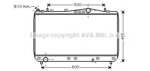 DWA2052 AVA COOLING Радіатор охолодження двигуна REZZO/TACUMA MT 00-04 (Ava)