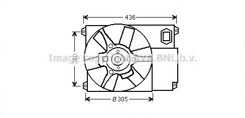 CN7541 AVA COOLING Вентилятор радиатора двигателя CN7541 AVA
