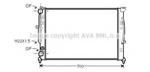 AIA2123 AVA COOLING Радиатор охлаждения двигателя AIA2123 AVA