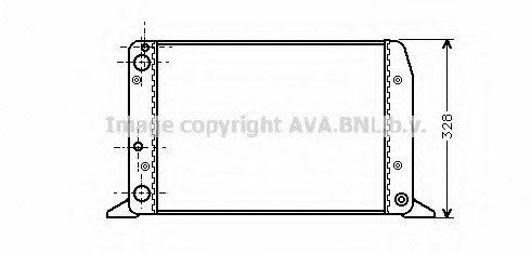 AIA2028 AVA COOLING Радиатор охлаждения двигателя AIA2028 AVA