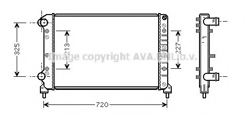 FTA2261 AVA COOLING Радиатор охлаждения двигателя FTA2261 AVA