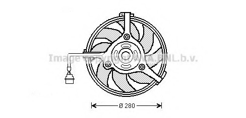 Фото вентилятор радиатора двигателя AI7510 AVA AI7510 AVA COOLING AI7510 AVA COOLING Вентилятор радиатора двигателя AI7510 AVA