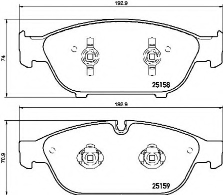 P85127 BREMBO (Германия) Гальмівні колодки дискові P85127 BREMBO