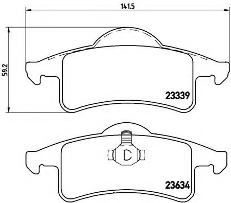 P37006 BREMBO (Германия) Гальмівні колодки дискові P37006 BREMBO