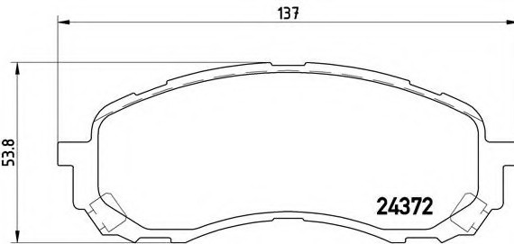 P78015 BREMBO (Германия) Гальмівні колодки дискові P78015 BREMBO