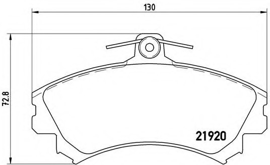 P50055 BREMBO (Германия) Гальмівні колодки дискові P50055 BREMBO