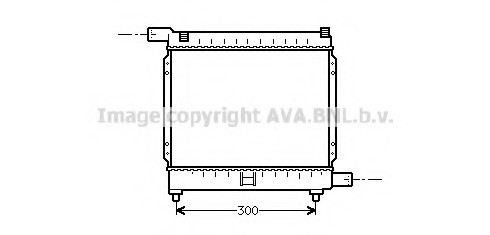 MS2039 AVA COOLING Радиатор охлаждения двигателя MS2039 AVA