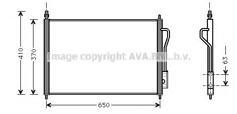 FD5268 AVA COOLING Радіатор кондиціонера зовнішній FD5268 AVA