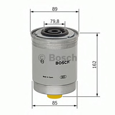 1 457 434 408 BOSCH Фильтр топл. FORD TRANSIT (пр-во Bosch)