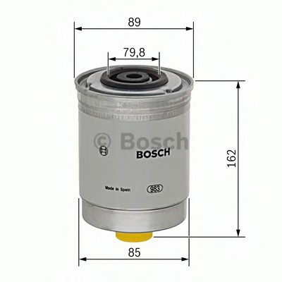 1 457 434 408 BOSCH Фільтр топл. FORD TRANSIT (пр-во Bosch)