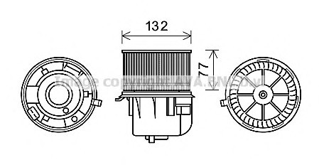 FD8572 AVA COOLING Вентилятор салону FORD TRANSIT (вир-во AVA)