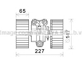 BW8470 AVA COOLING Мотор печки отопителя салона BW8470 AVA