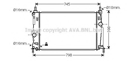 Фото радиатор MAZDA 3 1.6 A/T 09- MZ2254 AVA MZ2254 AVA COOLING MZ2254 AVA COOLING Радиатор MAZDA 3 1.6 A/T 09- MZ2254 AVA
