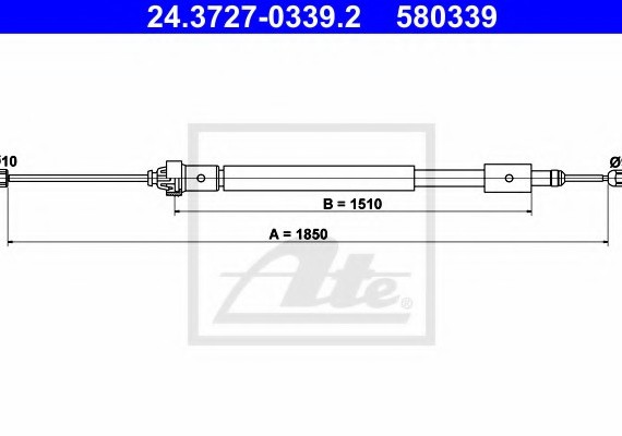 Трос ручного гальма