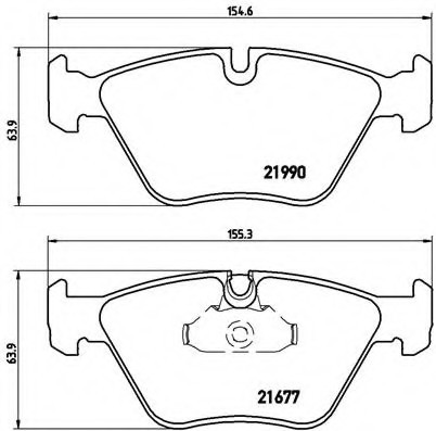 P06065 BREMBO (Германия) Колодкі гальмівні P06065 P06065 BREMBO