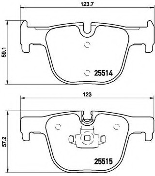 P06072 BREMBO (Германия) Колодки тормозные p06072 P06072 BREMBO