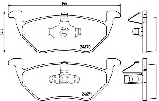 P24085 BREMBO (Германия) Колодки тормозные p24085 P24085 BREMBO