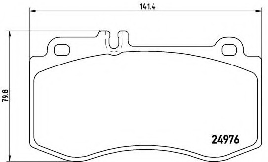 P50087 BREMBO (Германия) Колодки тормозные P50087 P50087 BREMBO