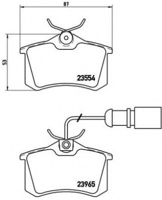 P85058 BREMBO (Германия) Колодки гальмівні задні P85058 BREMBO