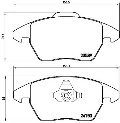 P61076 BREMBO (Германия) Колодкі гальмівні P61076 P61076 BREMBO