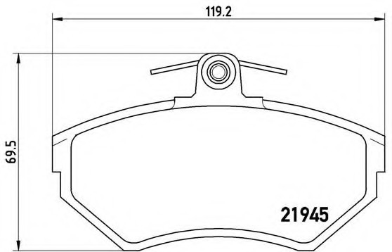 P85042 BREMBO (Германия) Колодки тормозные p85042 P85042 BREMBO